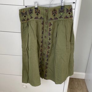 Anthropologie mini skirt